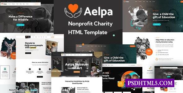 Aelpa-非营利慈善HTML模板-尚睿切图网