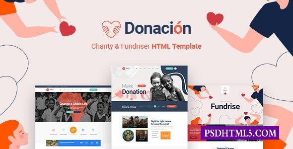 Donacion-筹款和；慈善HTML5模板-尚睿切图网