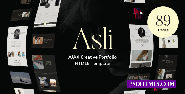 Asli–AJAX作品集HTML5模板-尚睿切图网