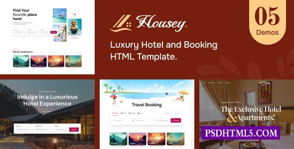 Housey-度假村和酒店HTML模板-尚睿切图网