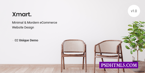 Xmart-最小的电子商务HTML5模板-尚睿切图网