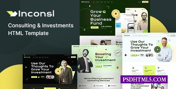 Iconsl-投资咨询HTML模板-尚睿切图网