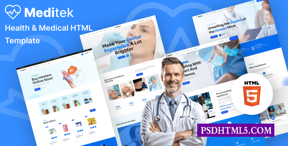 Meditek-健康与；医学Html模板-尚睿切图网