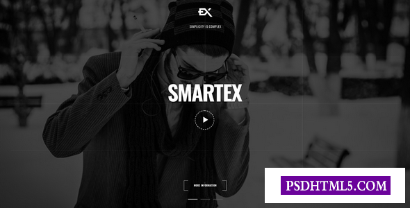 Smartex-单页作品集模板-尚睿切图网