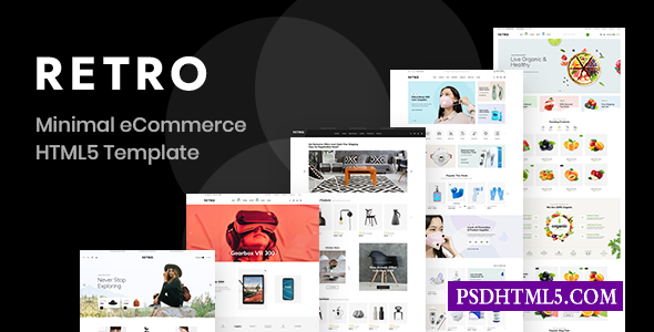 Retro-简洁的HTML5电子商务模板-尚睿切图网