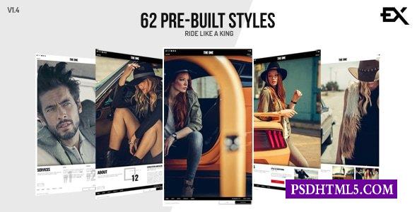 The One v1.4-创意单页摄影/作品集模板-尚睿切图网