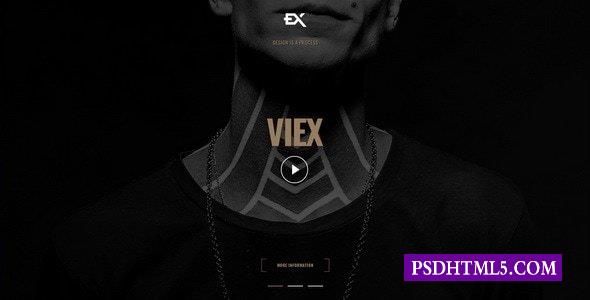 Viex-创意作品集模板-尚睿切图网