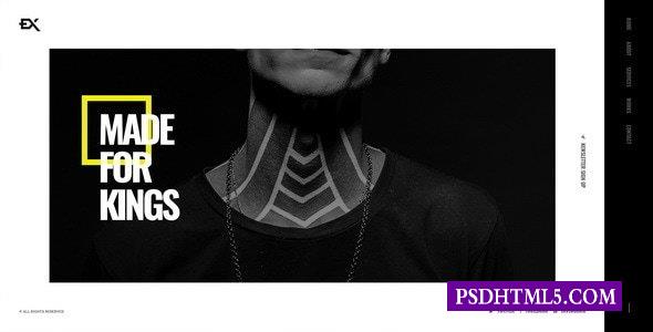 Kingex-创意作品集模板-尚睿切图网