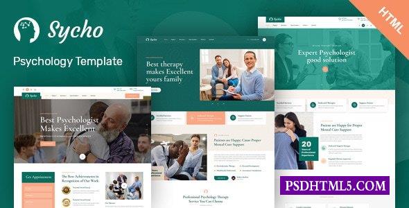 Sycho-心理学与；咨询HTML5模板-尚睿切图网