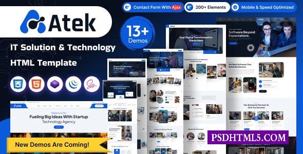 Atek-IT解决方案和技术HTML模板-尚睿切图网