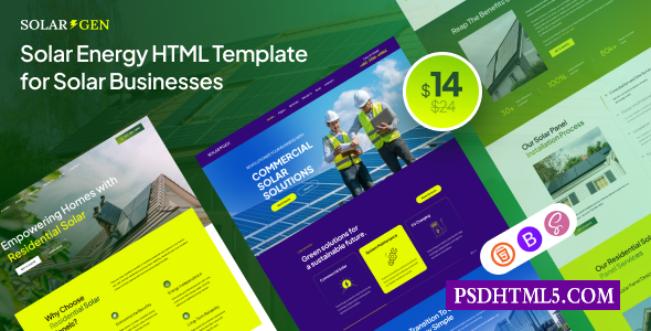 Solargen-太阳能HTML5模板-尚睿切图网