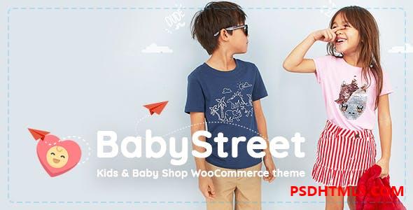 BabyStreet v1.6.9-WooCommerce儿童商店和婴儿商店服装和玩具主题 -尚睿切图网