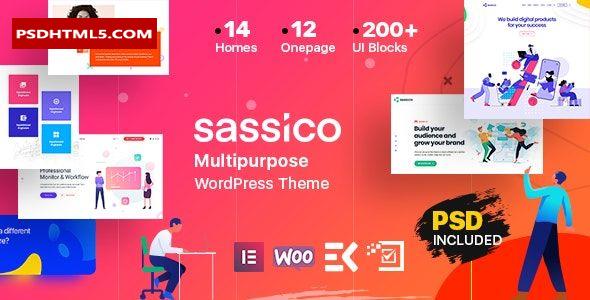 Sassico v3.5.0-多用途Saas初创公司WordPress主题 -尚睿切图网