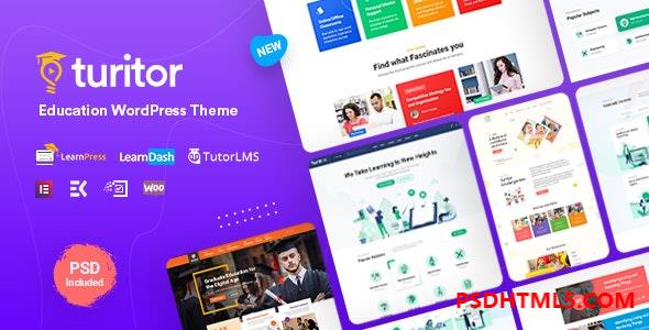 Turitor v1.4.9-LMS和；教育WordPress主题 -尚睿切图网