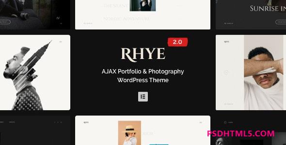 Rhye v3.5.2–AJAX作品集WordPress主题 -尚睿切图网