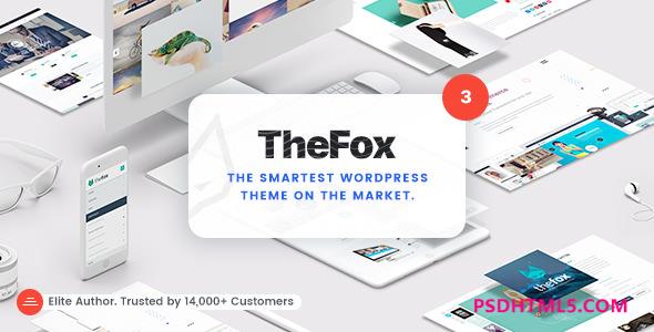 TheFox v3.9.67-响应式多用途WordPress主题 -尚睿切图网