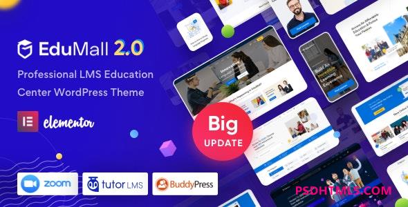 EduMall v3.9.8-专业LMS教育中心WordPress主题 -尚睿切图网