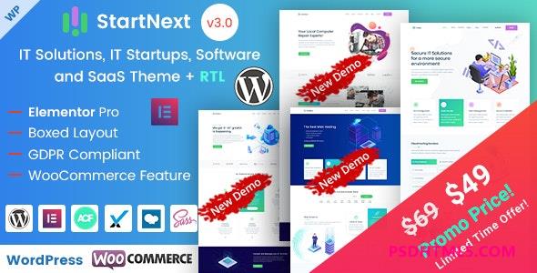 StartNext v5.3-IT初创企业WordPress主题 -尚睿切图网