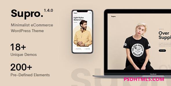 Supro v1.8.8-极简主义AJAX WooCommerce WordPress主题 -尚睿切图网