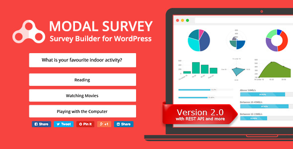 Modal Survey v2.0.2.0.1-WordPress民意调查；测验插件&rquo；高级脚本、插件和；手机 -尚睿切图网