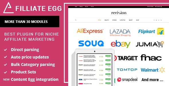 Affiliate Egg v1.0.9.16-小众联盟营销Wordpress插件；高级脚本、插件和；手机 -尚睿切图网