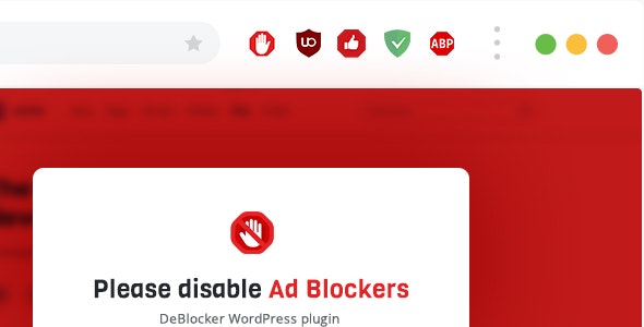 DeBlocker v3.4.7-WordPress反广告拦截；高级脚本、插件和；手机 -尚睿切图网