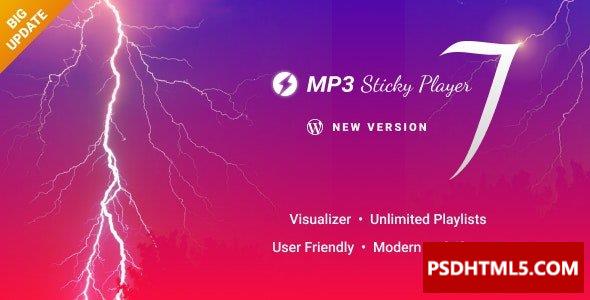 MP3粘滞播放器v8.0-Wordpress插件；高级脚本、插件和；手机 -尚睿切图网