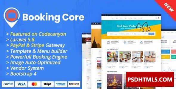 Booking Core v3.6.1-终极预订系统；高级脚本、插件和；手机 -尚睿切图网