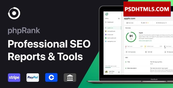 phpRank v13.0-搜索引擎优化报告；工具平台（SaaS）-为空；高级脚本、插件和；手机 -尚睿切图网