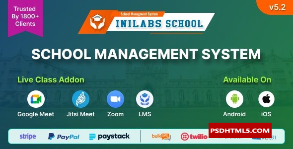 Inilabs School Express v5.8-学校管理系统；高级脚本、插件和；手机 -尚睿切图网