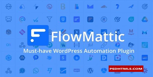 FlowMattic v4.3.4.1-WordPress的工作流自动化插件；高级脚本、插件和；手机 -尚睿切图网