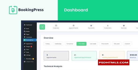 BookingPress Pro v3.9.7-预约插件；高级脚本、插件和；手机 -尚睿切图网