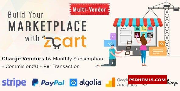 zCart v2.15.1-多供应商电子商务市场-空；高级脚本、插件和；手机 -尚睿切图网