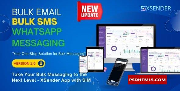 XSender v2.3.5-批量电子邮件、短信和WhatsApp消息应用程序-为空&raquo；高级脚本、插件和；手机 -尚睿切图网