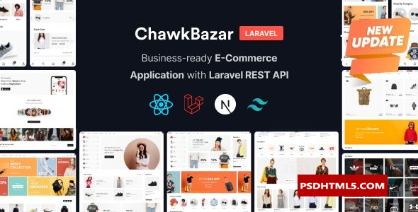 ChawkBazar Laravel v6.6.0-React，Next，REST API电子商务与多供应商-nulled&raqu；高级脚本、插件和；手机 -尚睿切图网