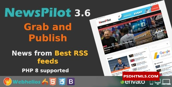 NewsPilot v3.6-自动新闻聚合器；脚本&raquo；高级脚本、插件和；手机 -尚睿切图网