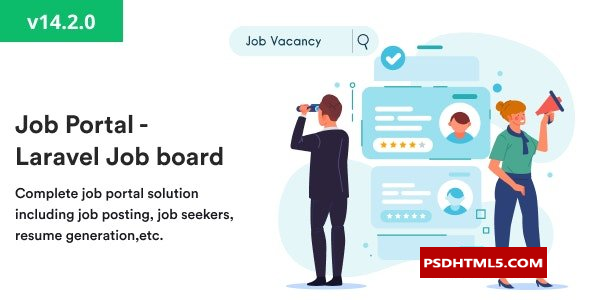 Job Portal v14.2.0-Laravel工作板-工作门户系统-PHP工作脚本；高级脚本、插件和；手机 -尚睿切图网