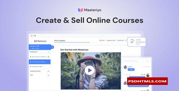 Masteriyo PRO v2.14.3-WordPress的LMS；高级脚本、插件和；手机 -尚睿切图网