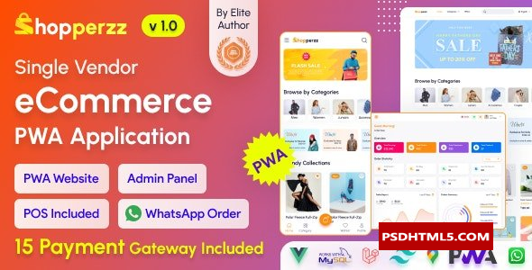 Shopperzz v1.0-PWA电子商务CMS，带POS和；WhatsApp订购-无效&raquo；高级脚本、插件和；手机 -尚睿切图网