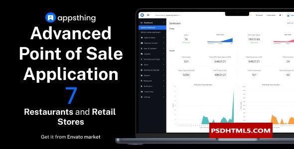 Appsthing POS v7.0-多店餐厅；零售销售点、账单和；股票经理应用程序-无效&raquo；高级脚本、插件和；手机 -尚睿切图网