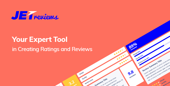JetReviews v2.3.5-Elementor页面生成器的评论小工具；高级脚本、插件和；手机-尚睿切图网