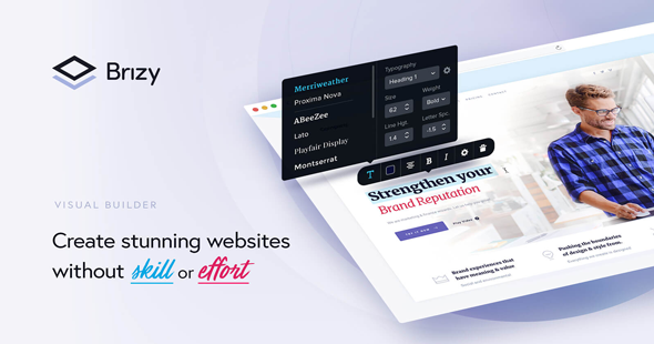 Brizy Pro v2.5.6-WordPress构建器插件；高级脚本、插件和；手机-尚睿切图网