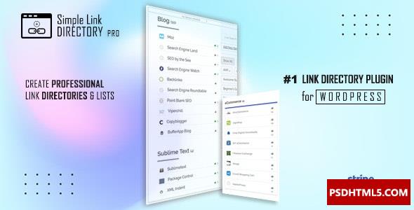 Simple Link Directory Pro v15.0.3版；高级脚本、插件和；移动-尚睿切图网