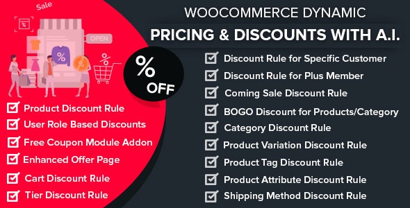 WooCommerce动态定价；AI v3.0.1的折扣；高级脚本、插件和；手机 -尚睿切图网