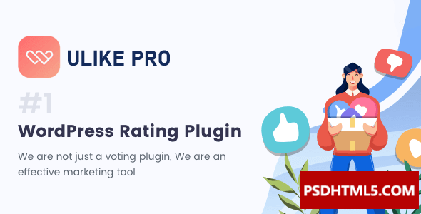 WP ULike Pro v1.8.9；高级脚本、插件和；手机 -尚睿切图网