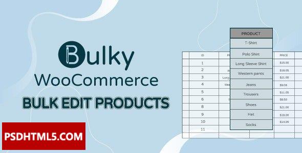 Bulky v1.3.6-WooCommerce批量编辑产品、订单、优惠券&raquo；高级脚本、插件和；手机 -尚睿切图网