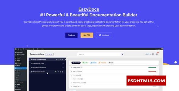 EazyDocs Pro（高级版）2.11.1；高级脚本、插件和；移动-尚睿切图网