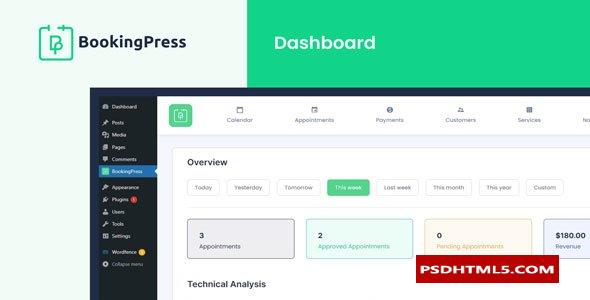 BookingPress Pro v4.0.2-预约插件；高级脚本、插件和；手机 -尚睿切图网