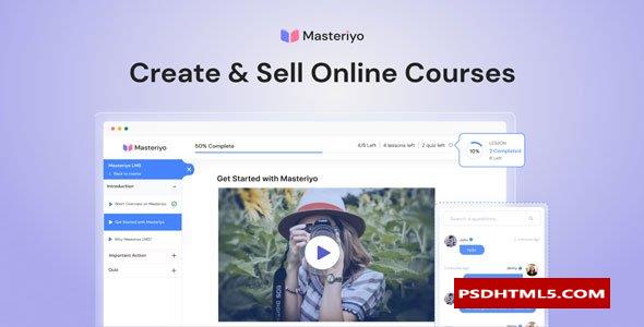 Masteriyo PRO v2.14.6-WordPress的LMS；高级脚本、插件和；手机 -尚睿切图网