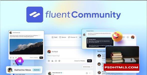 Fluent Community Pro v1.1.12-最快的WordPress社区插件；高级脚本、插件和；手机 -尚睿切图网